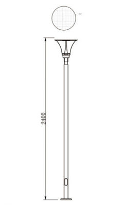 Integrated LED Solar Street Lights , Solar Powered Yard Lights Long Life
